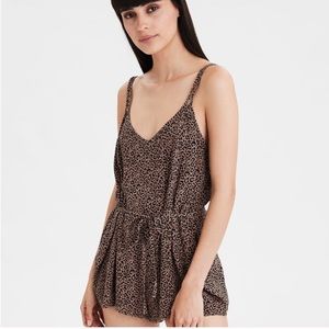 Cheetah Print Romper